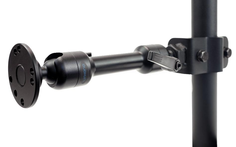 Gamber Johnson Zirkona 3/4" to 1-7/8" Pole Mount with 6" Medium Dog-Bone and AMPs Plate 7160-1533