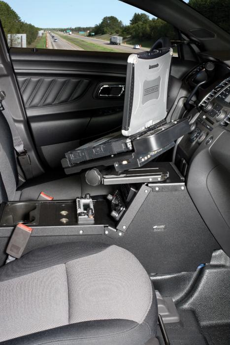 Gamber Johnson Ford Sedan Police Interceptor (2012-2016) - Console Box with Internal Cup holder and Armrest 7160-0409 - Image 2