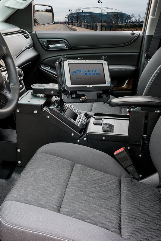 Gamber Johnson Chevrolet Tahoe (2015), Silverado 1500 (2014-2015) and Silverado 2500/3500/HD (2015) Console Box with Internal Cupholder, Armrest and Wiring Chase 7160-0548-03 - Image 4