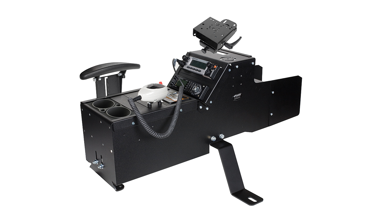 Gamber Johnson Chevrolet Tahoe PPV (2007-2014) console box, cup holder, armrest and 6" locking slide arm 7170-0222-05