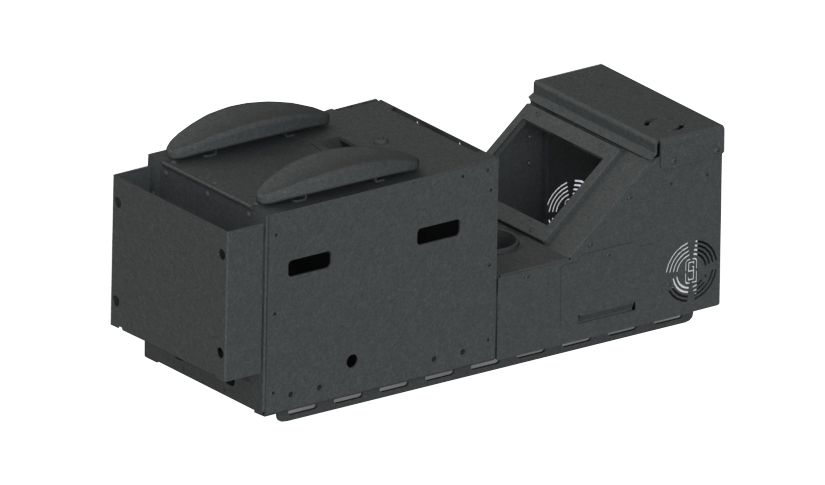 Gamber Johnson Kit: Small Workstation, Long Top Plate, Console Box and Dual Armrests 7170-0563
