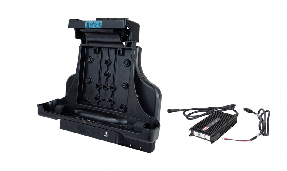 Gamber Johnson Zebra L10 Android Tablet Vehicle Docking Station (No RF) with LIND 12-16V Automotive Power Adapter 7170-0805