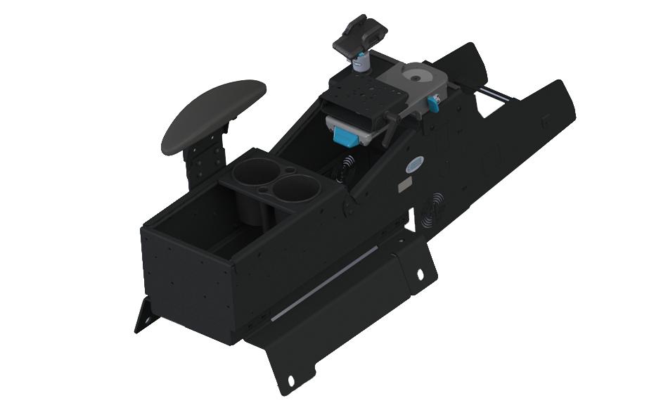 Gamber Johnson 2021+ Chevy Tahoe Standard Width Console Box Kit with Magnetic Phone Holder, Side Armrest, Cup Holder, and Mongoose® XLE 9" Motion Attachment 7170-0893-04