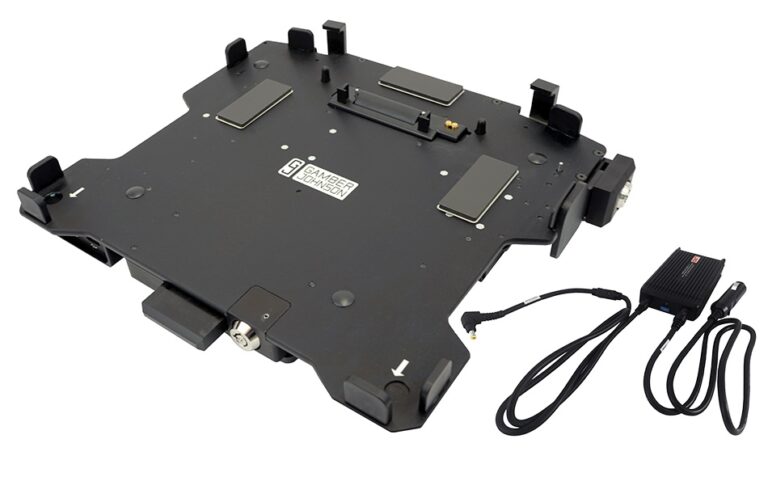 Gamber Johnson Panasonic Toughbook 33 TrimLine Laptop Docking Station DUAL RF with Screen Lock and LIND Auto Power Adapter 7300-0387-32