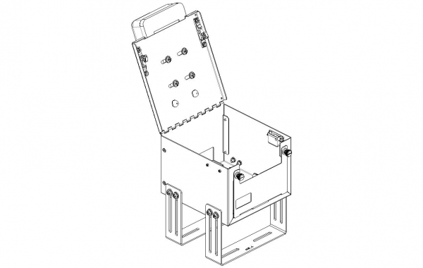 Havis Star TSP800II Printer Mount With Flip Up Armrest C-ARPB-113