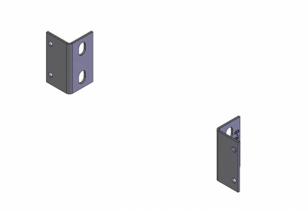 Havis 2-Piece Equipment Mounting Bracket, 2″ Mounting Space, Fits Patco Tracker C-EB20-PTR - Image 3