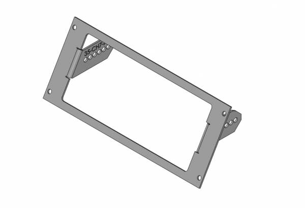 Havis Angled 1-Piece Equipment Mounting Bracket, 3.5″ Mounting Space, Fits M/A-COM CH-721 C-EB35-CH7-1P-A