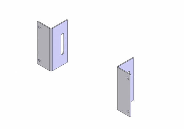 Havis 2-Piece Equipment Mounting Bracket, 3.5″ Mounting Space, Fits Whelen 295HFS4, 295HFS5/6, 295HFS9, 295SLSA6 C-EB35-WS9 - Image 2