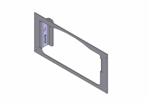Havis 1-Piece Equipment Mounting Bracket, 4″ Mounting Space, Fits Feniex C-4200 (C-EB40-FOP-1P) - Image 4