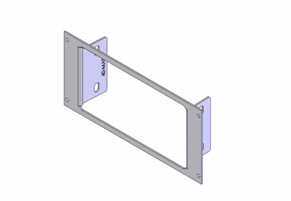 Havis 1-Piece Equipment Mounting Bracket, 4″ Mounting Space, Fits Motorola Spectra A9, W9, & XTL5000 W9 C-EB40-MA9-1P - Image 2
