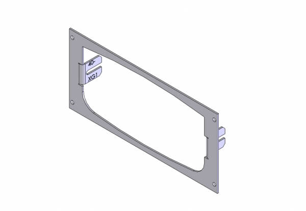 Havis 1-Piece Equipment Mounting Bracket, 4.0″ Mounting Space, Fits Harris Unity XG-100M Radio (C-EB40-XG1-1P) - Image 4
