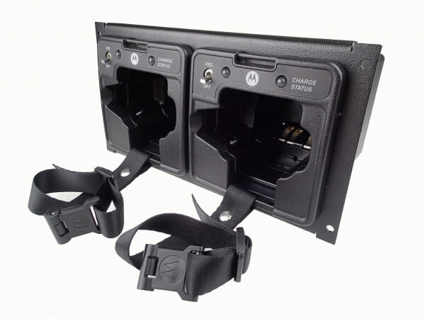 Havis 1-Piece Equipment Mounting Bracket, 4.5″ Mounting Space, Fits Two Motorola APX-Series Chargers (C-EB45-AP2-1P) - Image 2