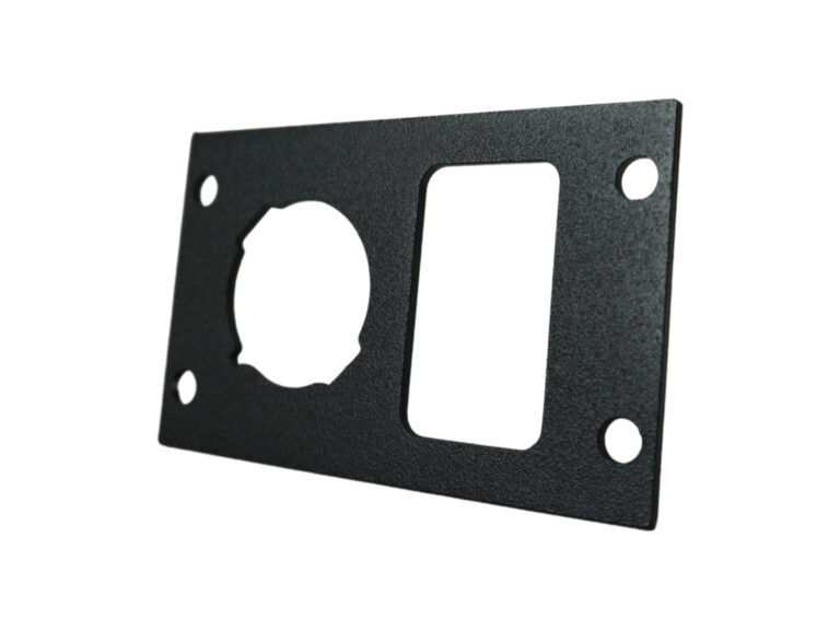 Havis Equipment Bracket for Wide VSW Consoles, Fits Single Lighter Plug and Single USB/Switch (C-EBW20-LP1-USB-1P)