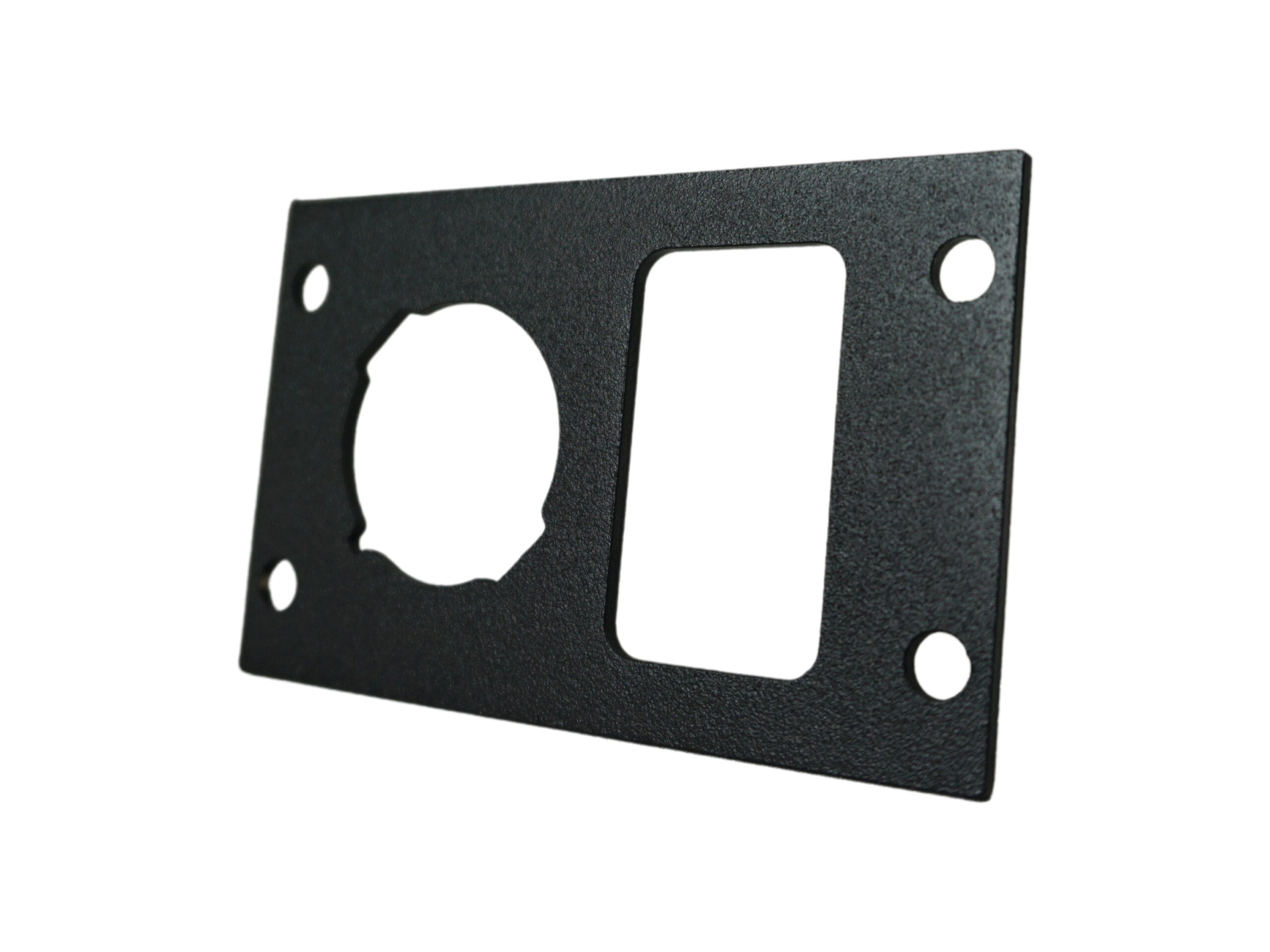 Havis Equipment Bracket for Wide VSW Consoles, Fits Single Lighter Plug and Single USB/Switch (C-EBW20-LP1-USB-1P)