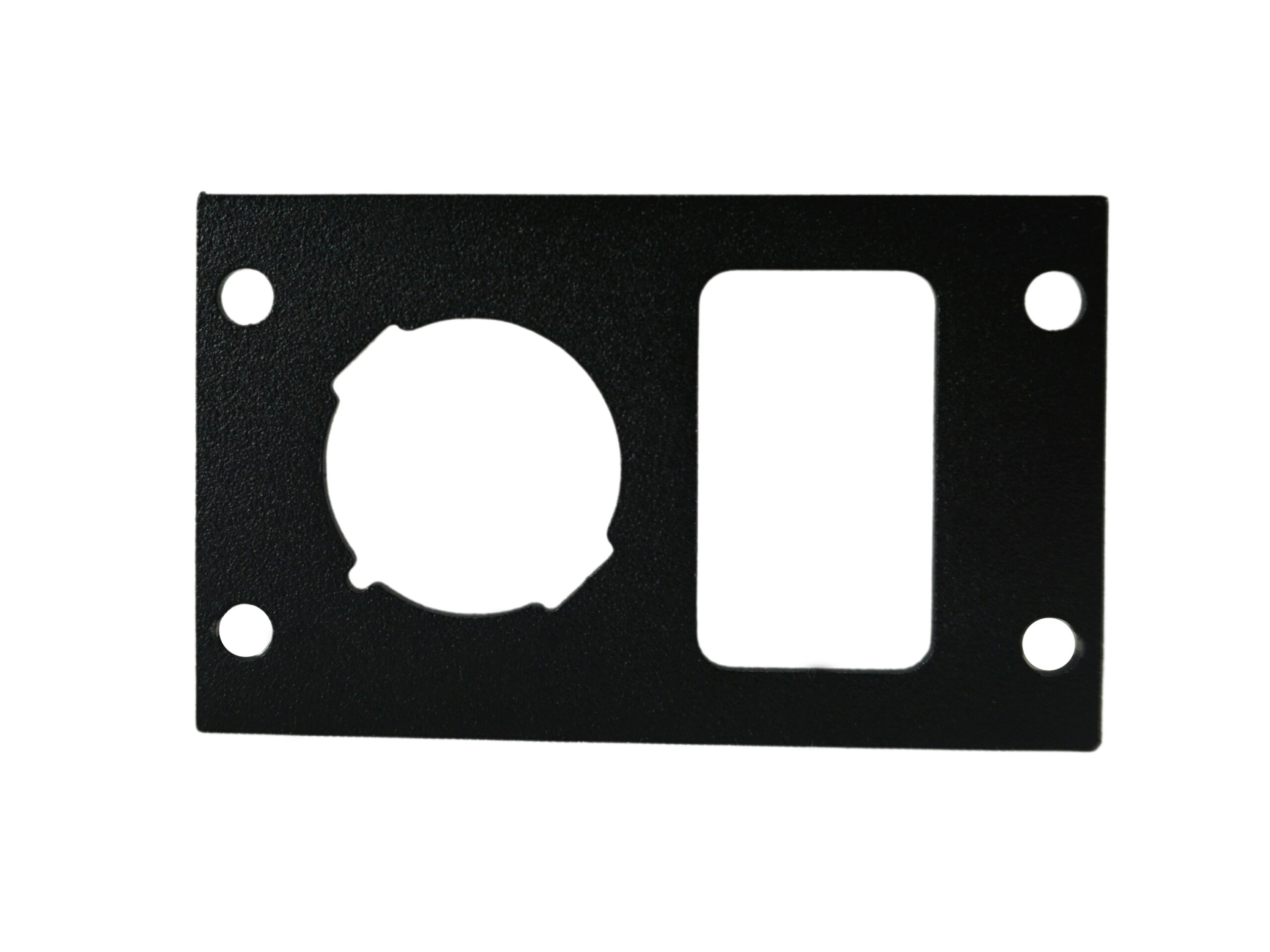 Havis Equipment Bracket for Wide VSW Consoles, Fits Single Lighter Plug and Single USB/Switch (C-EBW20-LP1-USB-1P) - Image 2