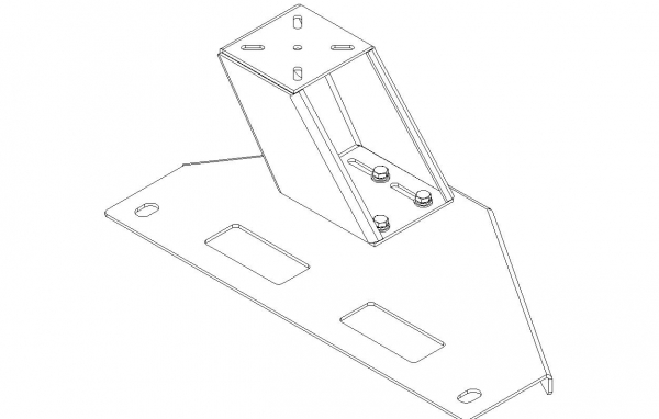 Havis Dodge Durango and Jeep Specific Heavy-Duty Mount C-HDM-165