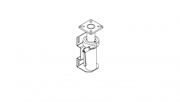 Havis 8.25" Heavy Duty Telescoping Pole, Side Mount for C-VS-1504-CHGR-1 Console C-HDM-221