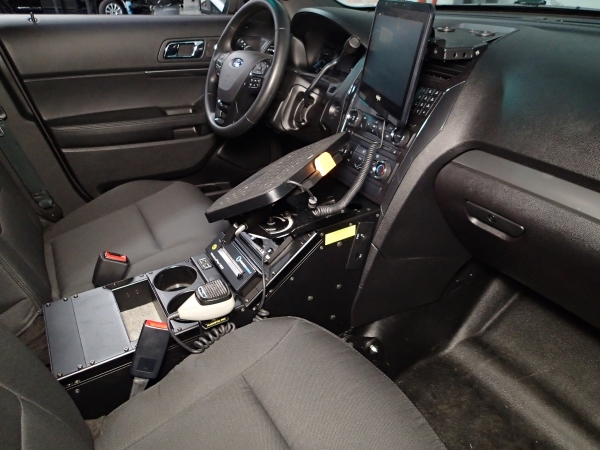 Havis 2013-2019 Ford Interceptor Utility police Vehicle specific Angled console C-VS-0812-INUT-1