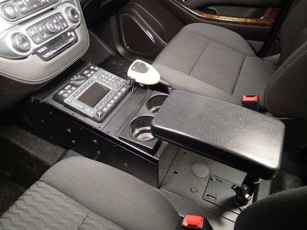 Havis 2015-2020 Chevrolet Tahoe Police Pursuit Vehicle Specific 15" Low Profile Angled Console C-VS-1500-TAH-1