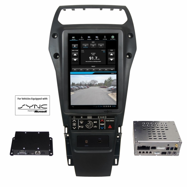 Havis Integrated Control System for 2016 Ford Police Interceptor Utility equipped with SYNCÃ‚Â® ICS-B-F03-102