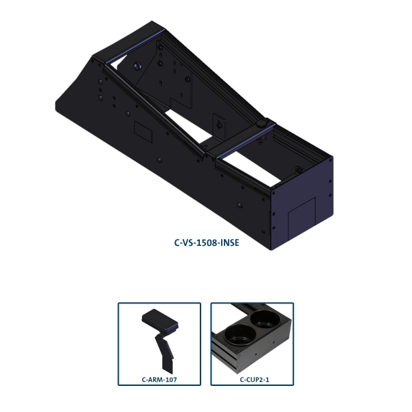 Havis Integrated Control System Mounting Package for Ford Police Interceptor Sedan ICS-PKG-F01-D12-00