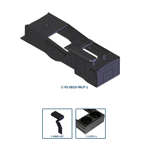 Havis Integrated Control System Low Profile Mounting Package for Ford Police Interceptor Utility ICS-PKG-F02-C12-00