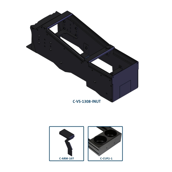 Havis Integrated Control System Mounting Package for Ford Police Interceptor Utility ICS-PKG-F02-E12-00