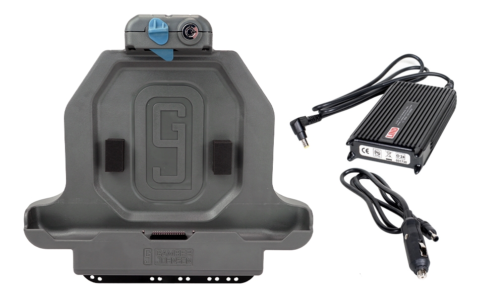 Gamber Johnson Zebra ET51/56 10" SLIM Full Port Replication Docking Station w/External LIND Auto Power Adapter 7170-0874-00