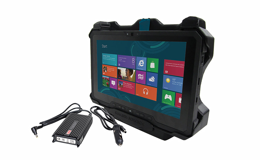Gamber Johnson Kit: Dell Latitude 12 Rugged Tablet Docking Station with Lind 12-16V Auto Power Supply (Dual RF) 7170-0552-02