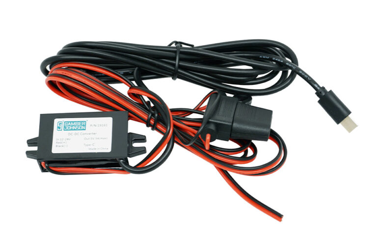 Gamber-Johnson Power Supply 12-24 VDC 5V 3A Bare Wire USB-C (19161)