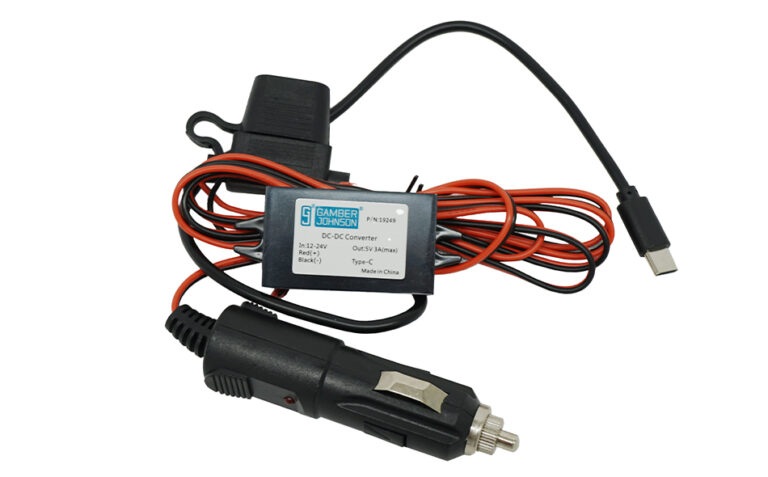 Gamber-Johnson Power Supply 12-24 VDC 5V 3A Cig Plug USB-C (19249)