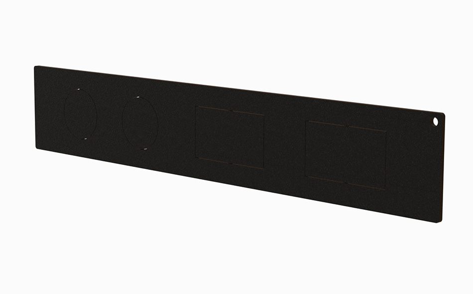 Gamber-Johnson 1.5" Rocker Switch and AUX 12V Power Outlet Filler Panel (19740) - Image 2