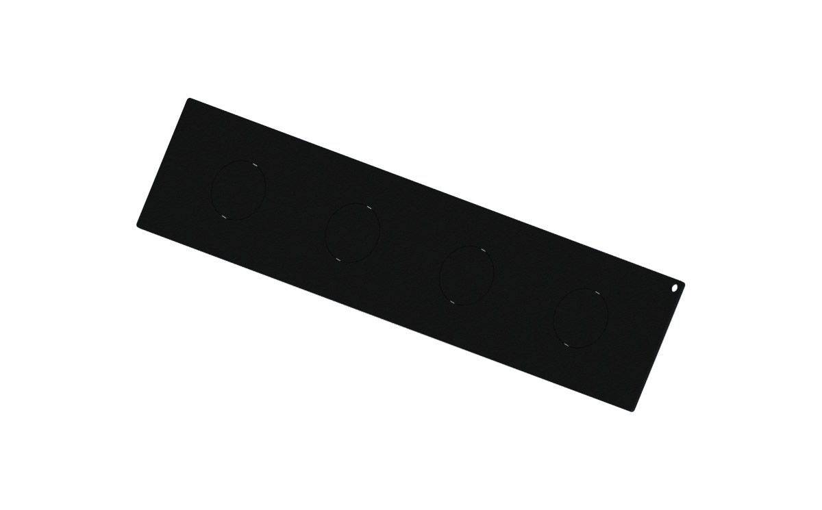 Gamber-Johnson 2"- 4 AUX 12v Power Outlet Filler Panel (19954)