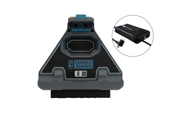 Gamber-Johnson Dell Latitude 7030 Rugged Extreme Tablet Vehicle Cradle (No electronics) with LIND 100W USB-C Auto Power Adapter (7170-1055-00)