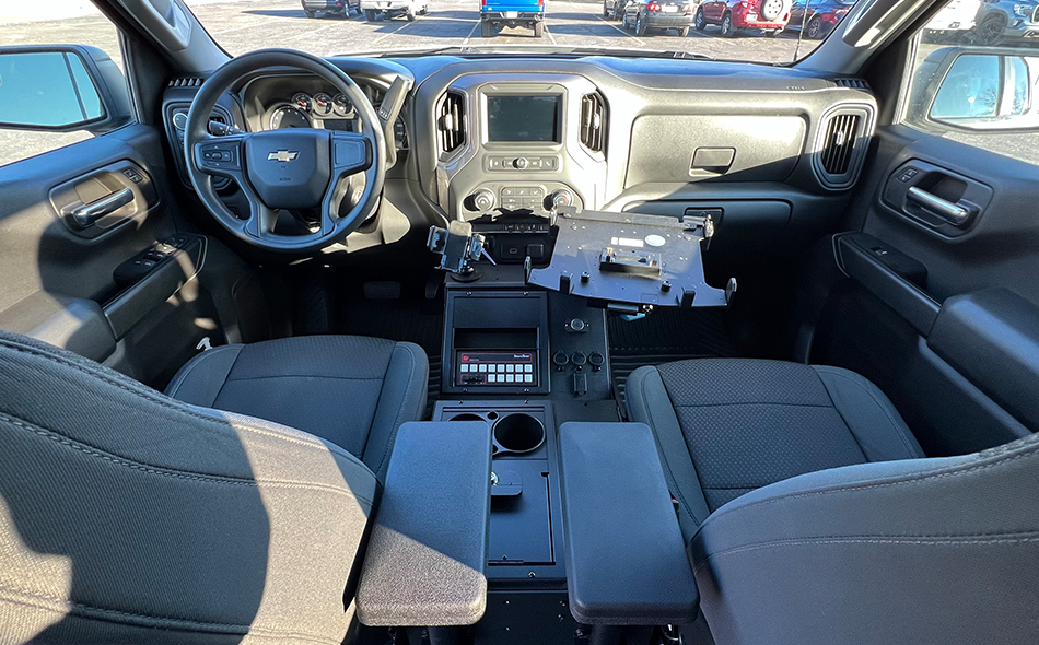 Gamber-Johnson 2019+ Chevrolet Silverado Wide Body Console Box with Internal Printer Mount (7160-1896-01) - Image 4