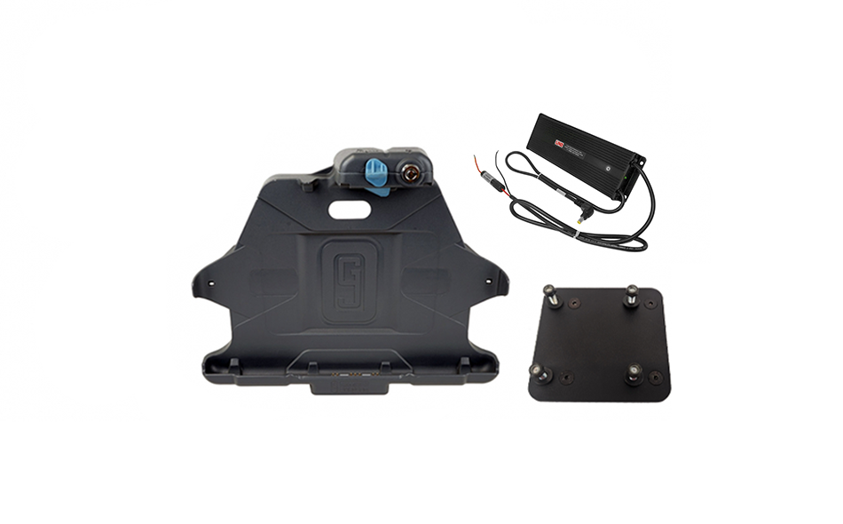 Gamber-Johnson Samsung Galaxy Tab Active Pro/Active4 Pro Docking Station w/70-110V Isolated Power Adapter (2.5mm DC Power Jack) (7170-0697-44)