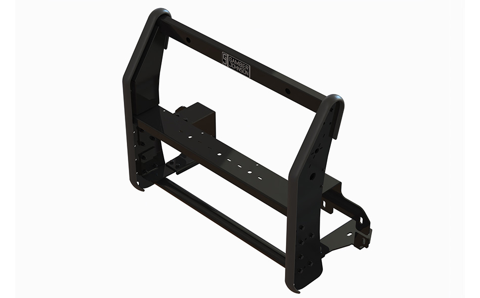 Gamber-Johnson 2021+ Ford F-150 Push Bumper- Steel with Light Bar (7170-0925-02)