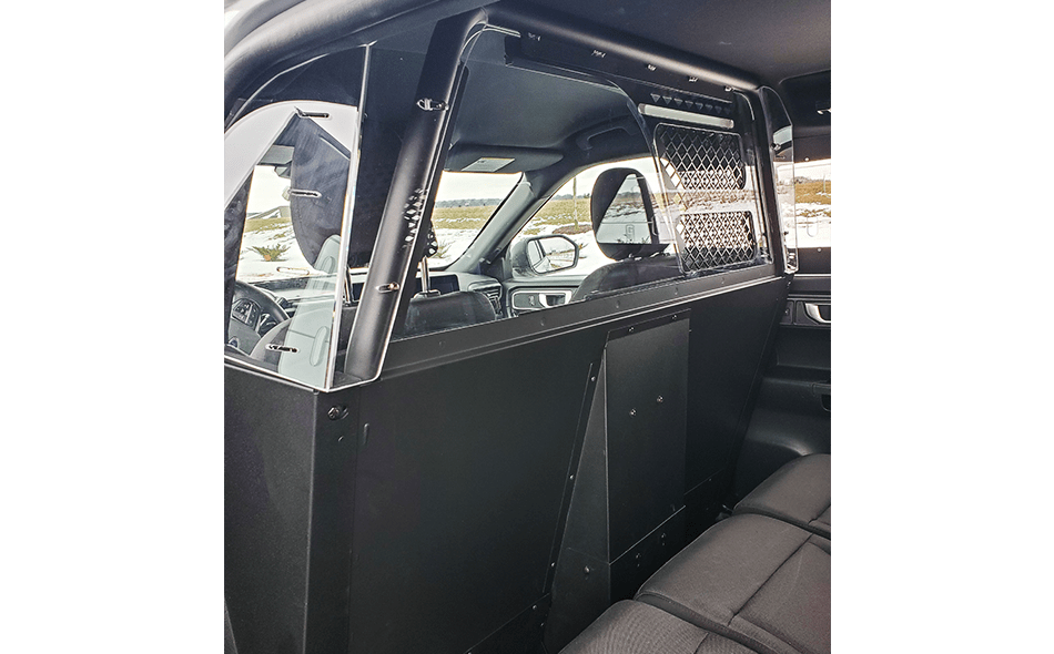 Gamber-Johnson 2020+ Ford Police Interceptor® Utility Passenger Partition- Large Mesh Window (7170-0974) - Image 4