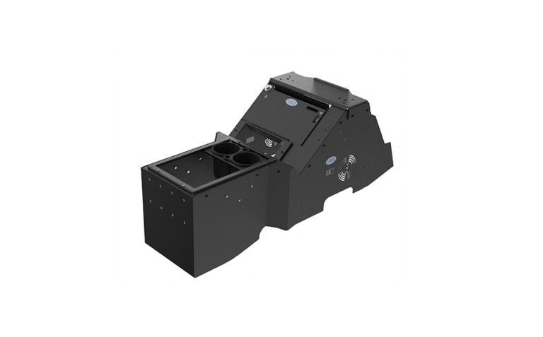 Gamber-Johnson 2021+ Ford F-150 Wide-To-Narrow Console Box with Printer Mount & Cup Holder (7170-1078-00)