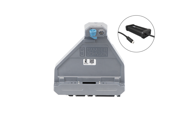 Gamber-Johnson Getac ZX80 Tablet Cradle (NO RF) with 11-16V USB-C LIND Auto Power Adapter (7170-1089-00)