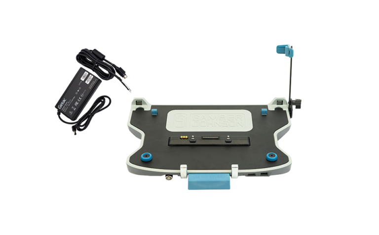 Gamber-Johnson Getac S510 Laptop Docking Station (TRI RF) w/ 120W Bare Wire Auto Power Adapter (7170-1110-03)