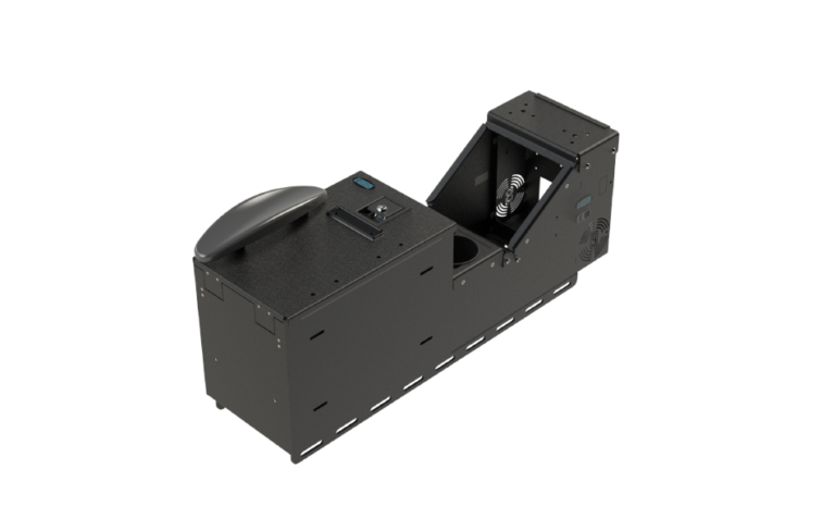 Gamber-Johnson KIT - WORKSTATION BOX, FILE BOX WITH UNIVERSAL SLOPED FRONT CONSOLE, INTERNAL CUP HOLDER, AND TOP PLATE (7170-1111-01)