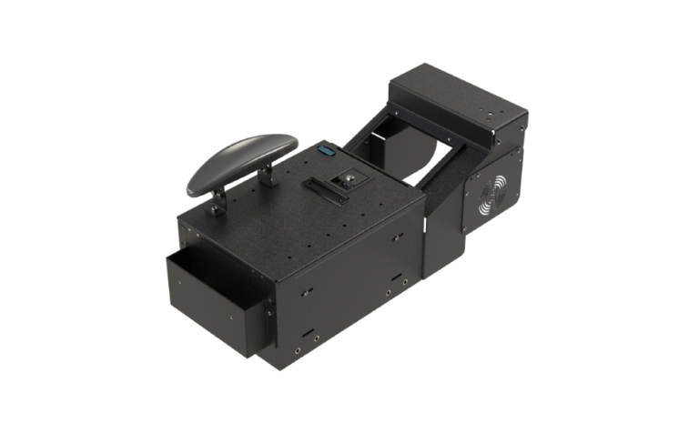 Gamber-Johnson KIT - WORKSTATION BOX, SMALL, SHORT WITH FILE HANGER TRAY, ADJUSTABLE ARMREST AND 9" RADIO PLATFORM (4WD SHIFTER VERSION) (7170-1113-02)