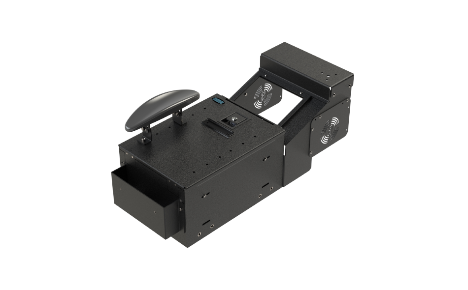 Gamber-Johnson KIT - WORKSTATION BOX, SMALL-SHORT WITH FILE HANGER TRAY, ADJUSTABLE ARMREST AND 9" RADIO PLATFORM (BASE VERSION) (7170-1113-03)