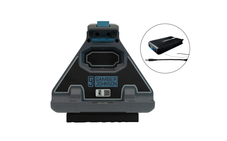 Gamber-Johnson Dell Latitude 7030 Rugged Extreme Tablet Vehicle Docking Station, Lite Port with LIND 120W Auto Power Adapter (7170-1119-00)