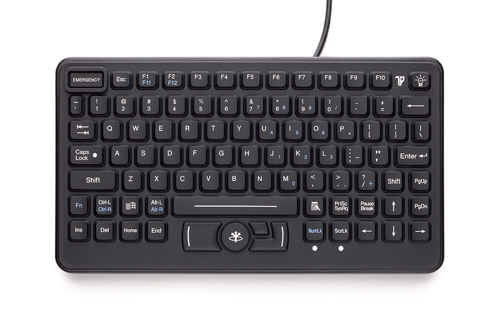 Gamber-Johnson iKey Industrial Keyboard with Emergency Key (7300-0035)