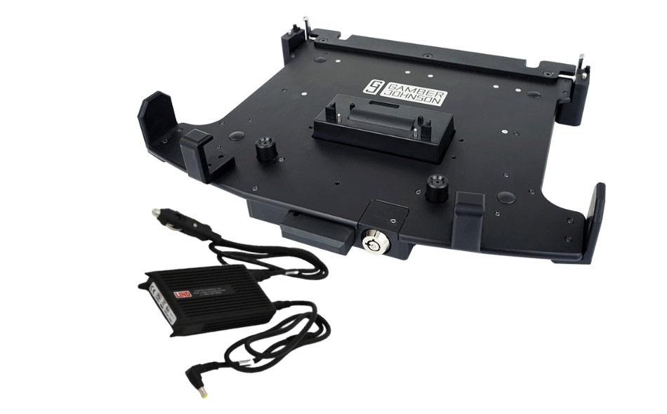 Gamber-Johnson Panasonic TOUGHBOOK® 55 TrimLine™ Laptop Docking Station, Lite Port, NO RF with LIND Auto Power Adapter (7300-0595-04)
