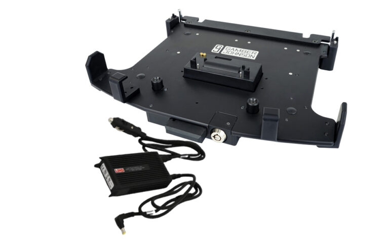 Gamber-Johnson Panasonic TOUGHBOOK® 55 TrimLine™ Laptop Docking Station, Lite Port, DUAL RF with LIND Auto Power Adapter (7300-0595-06)