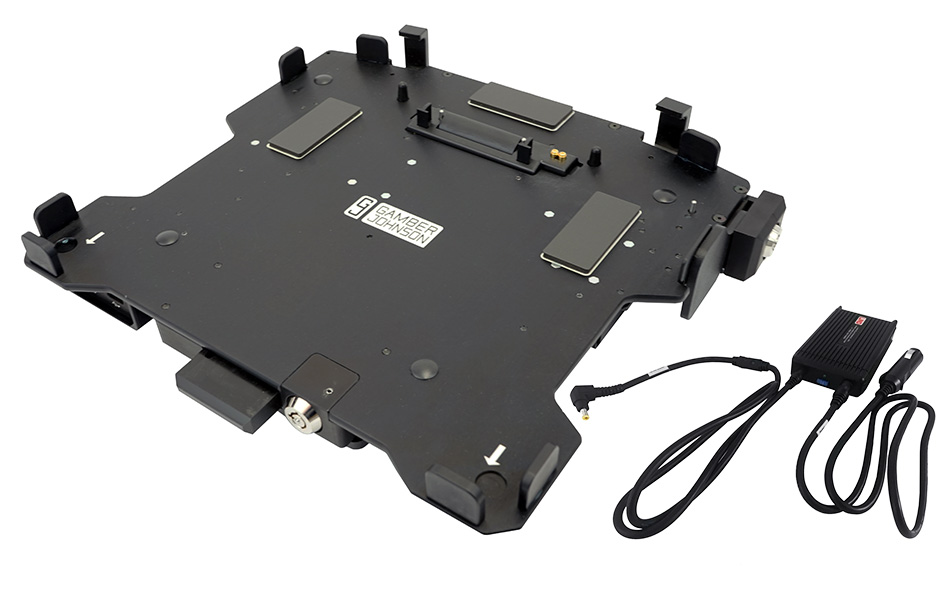 Gamber-Johnson Panasonic TOUGHBOOK® 33 TrimLine™ Laptop Docking Station, Lite Port, DUAL RF with Screen Lock and LIND Auto Power Adapter (7300-0596-32)