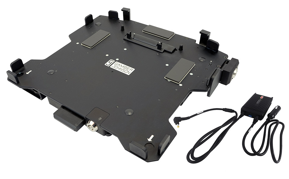 Gamber-Johnson Panasonic TOUGHBOOK® 33 TrimLine™ Laptop Docking Station, Lite Port, NO RF with Screen Lock and LIND Auto Power Adapter (7300-0596-30)
